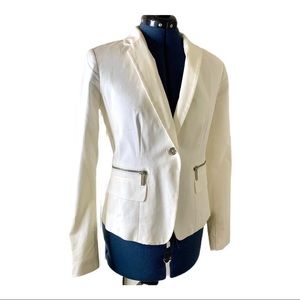 NWT// Michael Kors basic white blazer